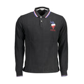 U.S. POLO ASSN. Black Cotton Men Polo Shirt -   -  U.S. POLO ASSN..